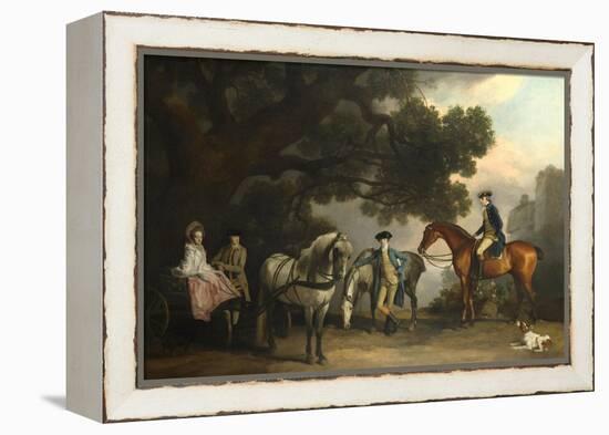 The Milbanke and Melbourne Families, Ca 1769-George Stubbs-Framed Premier Image Canvas