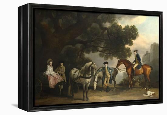 The Milbanke and Melbourne Families, Ca 1769-George Stubbs-Framed Premier Image Canvas