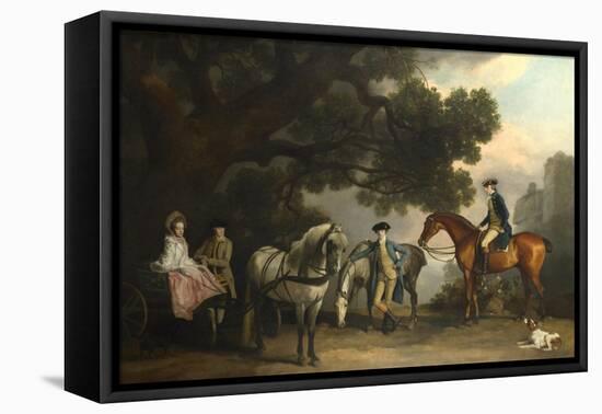 The Milbanke and Melbourne Families, Ca 1769-George Stubbs-Framed Premier Image Canvas