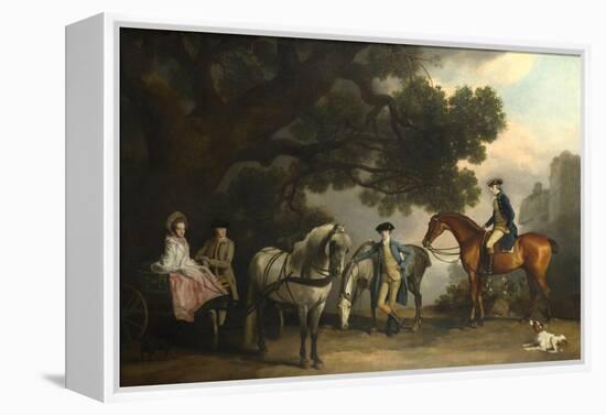 The Milbanke and Melbourne Families, Ca 1769-George Stubbs-Framed Premier Image Canvas