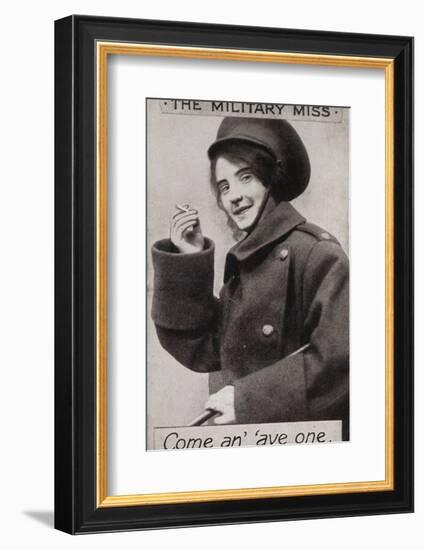 'The Military Miss - Come an' 'ave one.', c1914-Unknown-Framed Photographic Print