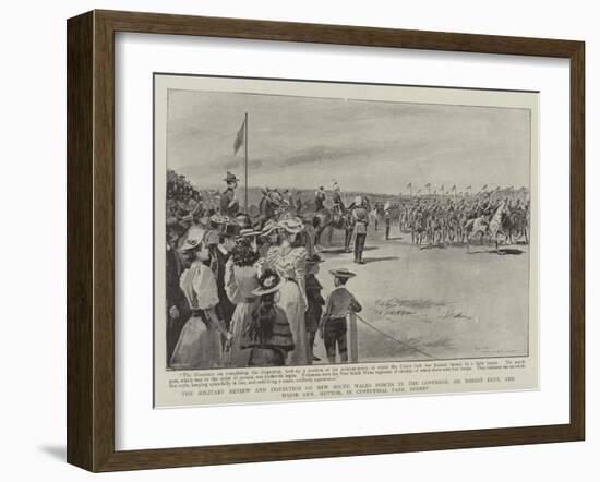 The Military Review and Inspection of New South Wales Forces by the Governor-Paul Destez-Framed Giclee Print