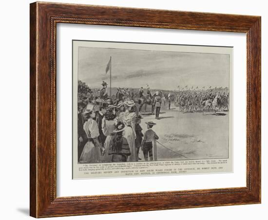 The Military Review and Inspection of New South Wales Forces by the Governor-Paul Destez-Framed Giclee Print