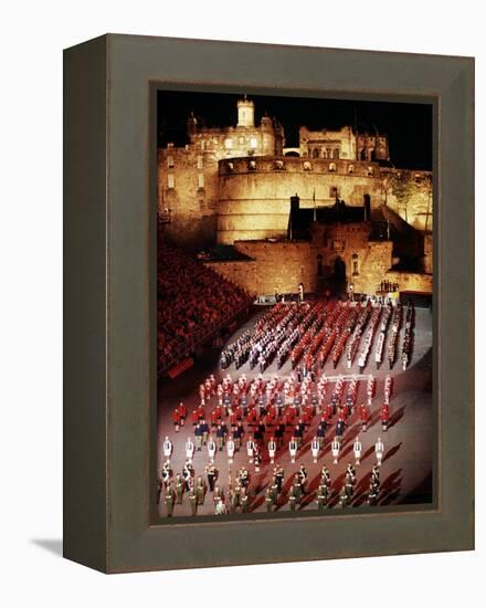 The Military Tattoo, Edinburgh, Lothian, Scotland, United Kingdom-Adam Woolfitt-Framed Premier Image Canvas