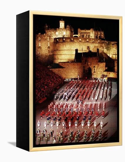 The Military Tattoo, Edinburgh, Lothian, Scotland, United Kingdom-Adam Woolfitt-Framed Premier Image Canvas