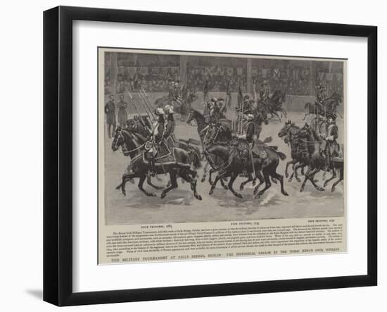 The Military Tournament at Balls Bridge-null-Framed Giclee Print