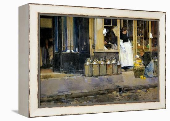 The Milk Churns, C.1888-Childe Hassam-Framed Premier Image Canvas