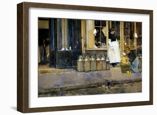 The Milk Churns, C.1888-Childe Hassam-Framed Giclee Print