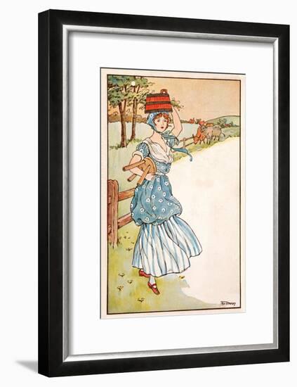 The Milk Maid's Morning-null-Framed Art Print