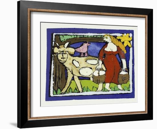 The Milk Maid-Leslie Xuereb-Framed Giclee Print