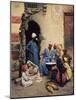 The Milk Seller, Cairo, 1886 (Oil on Wood)-Ludwig Deutsch-Mounted Giclee Print