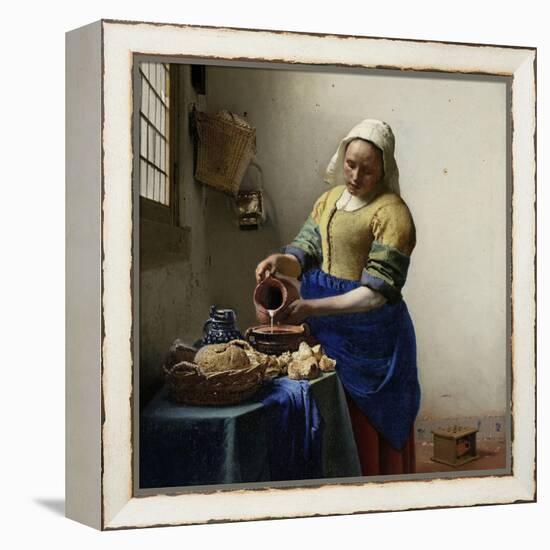 The Milkmaid, 1660-Johannes Vermeer-Framed Stretched Canvas