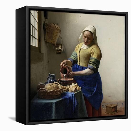 The Milkmaid, 1660-Johannes Vermeer-Framed Stretched Canvas