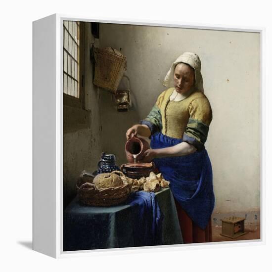 The Milkmaid, 1660-Johannes Vermeer-Framed Stretched Canvas