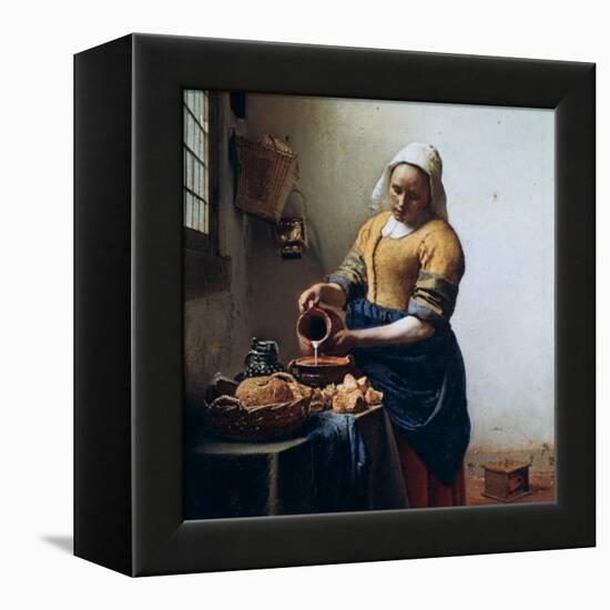 The Milkmaid, C1658-Johannes Vermeer-Framed Premier Image Canvas