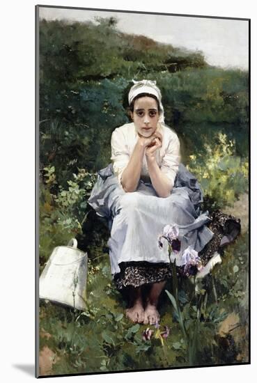 The Milkmaid (La Lechera). Ca. 1890-Joaquin Sorolla-Mounted Giclee Print