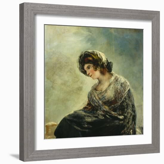 The Milkmaid of Bordeaux, about 1825-27-Francisco de Goya-Framed Giclee Print