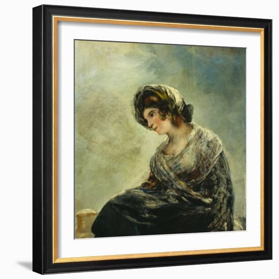 The Milkmaid of Bordeaux, about 1825-27-Francisco de Goya-Framed Giclee Print