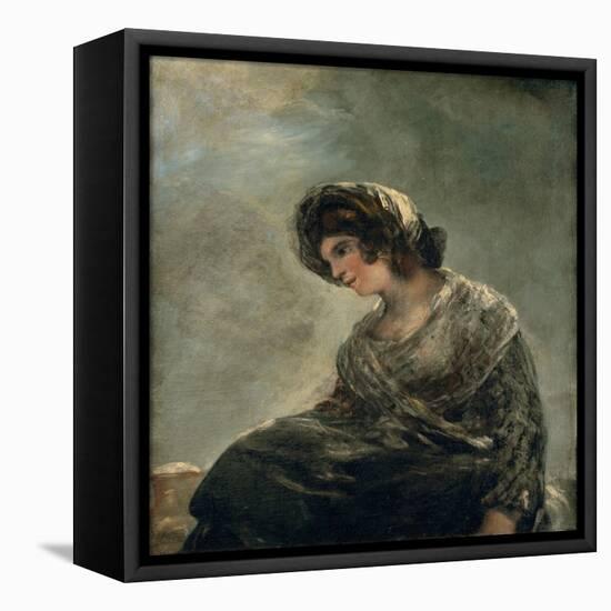 The Milkmaid of Bordeaux, C.1827 (Oil on Canvas)-Francisco Jose de Goya y Lucientes-Framed Premier Image Canvas