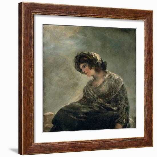 The Milkmaid of Bordeaux, C.1827 (Oil on Canvas)-Francisco Jose de Goya y Lucientes-Framed Giclee Print