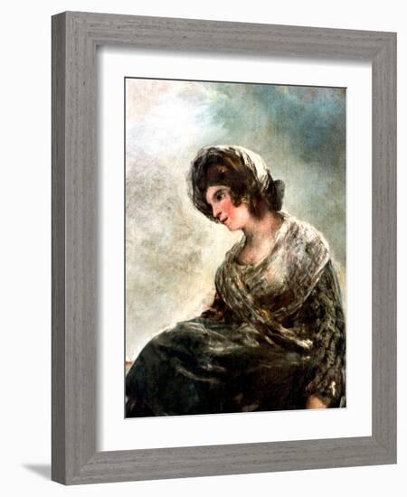 The Milkmaid of Bordeaux, C1824-Francisco de Goya-Framed Giclee Print