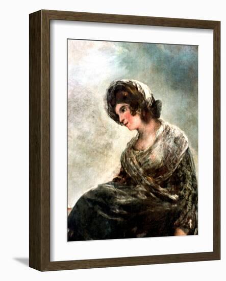 The Milkmaid of Bordeaux, C1824-Francisco de Goya-Framed Giclee Print