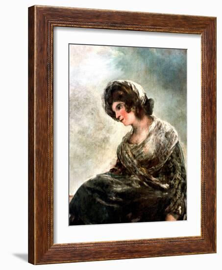 The Milkmaid of Bordeaux, C1824-Francisco de Goya-Framed Giclee Print