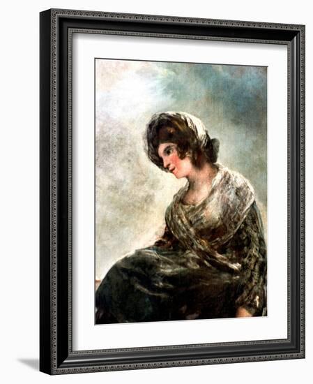 The Milkmaid of Bordeaux, C1824-Francisco de Goya-Framed Giclee Print