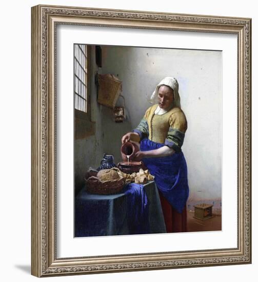 The Milkmaid-Johannes Vermeer-Framed Giclee Print