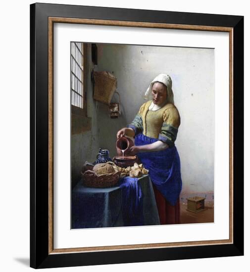 The Milkmaid-Johannes Vermeer-Framed Giclee Print