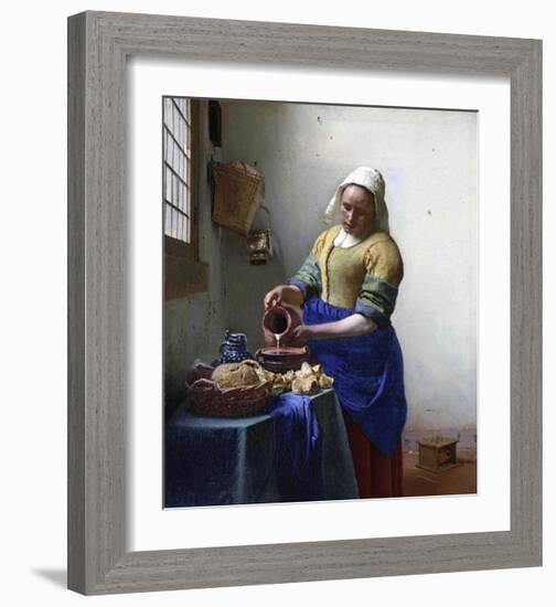 The Milkmaid-Johannes Vermeer-Framed Giclee Print