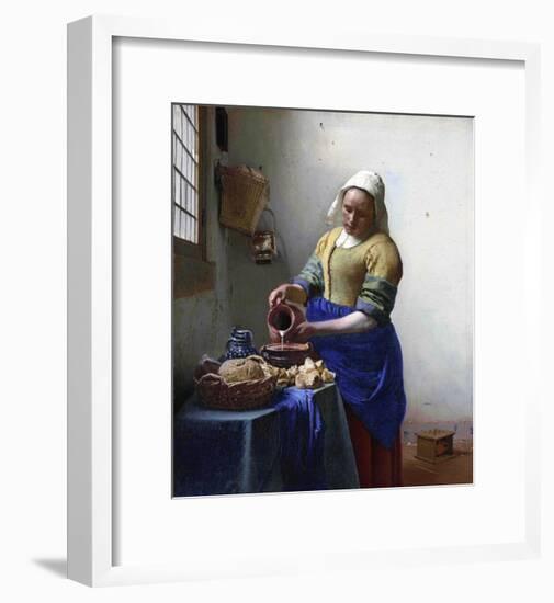 The Milkmaid-Johannes Vermeer-Framed Giclee Print