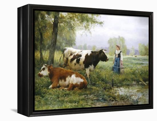 The Milkmaid-Julien Dupre-Framed Premier Image Canvas