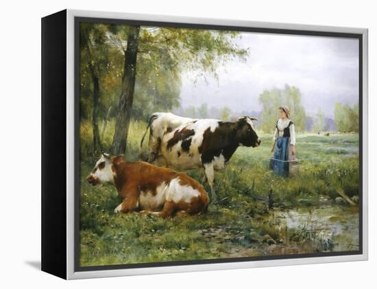 The Milkmaid-Julien Dupre-Framed Premier Image Canvas