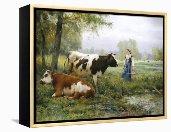 The Milkmaid-Julien Dupre-Framed Premier Image Canvas