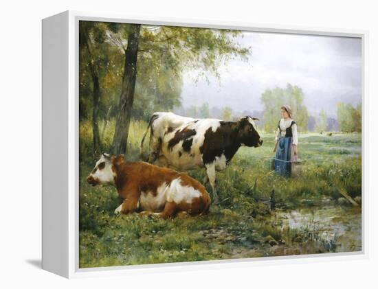 The Milkmaid-Julien Dupre-Framed Premier Image Canvas