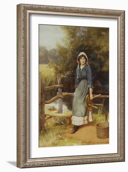 The Milkmaid-Charles Edward Wilson-Framed Giclee Print