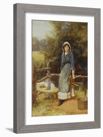 The Milkmaid-Charles Edward Wilson-Framed Giclee Print