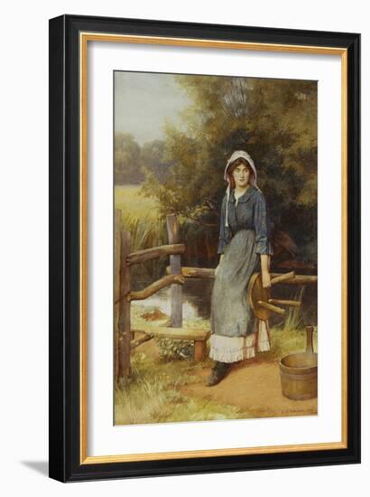 The Milkmaid-Charles Edward Wilson-Framed Giclee Print