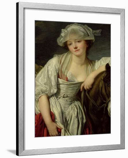 The Milkmaid-Jean-Baptiste Greuze-Framed Giclee Print