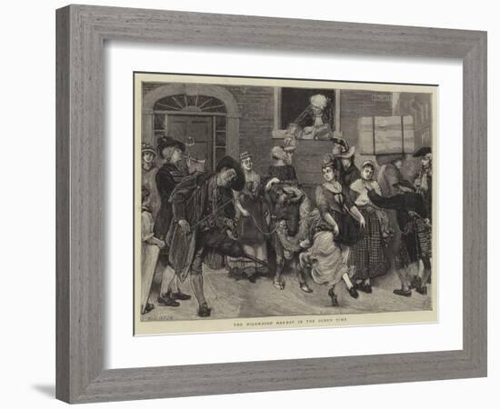 The Milkmaids' May-Day in the Olden Time-Sir James Dromgole Linton-Framed Giclee Print