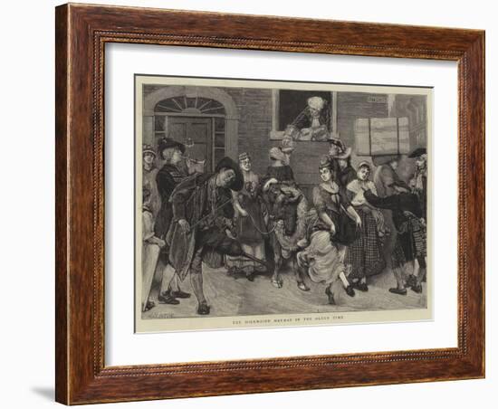 The Milkmaids' May-Day in the Olden Time-Sir James Dromgole Linton-Framed Giclee Print