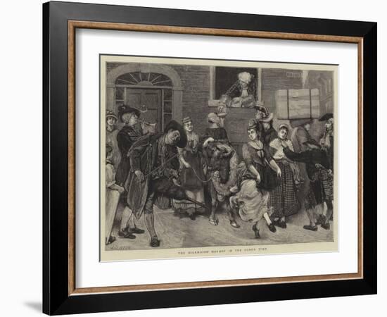 The Milkmaids' May-Day in the Olden Time-Sir James Dromgole Linton-Framed Giclee Print