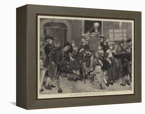 The Milkmaids' May-Day in the Olden Time-Sir James Dromgole Linton-Framed Premier Image Canvas