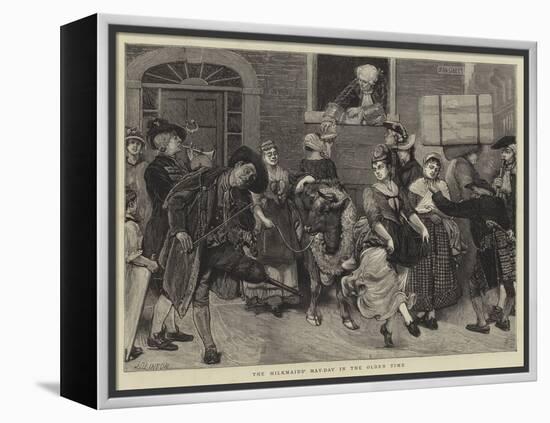 The Milkmaids' May-Day in the Olden Time-Sir James Dromgole Linton-Framed Premier Image Canvas