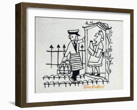 The Milkman-Brenda Brin Booker-Framed Giclee Print