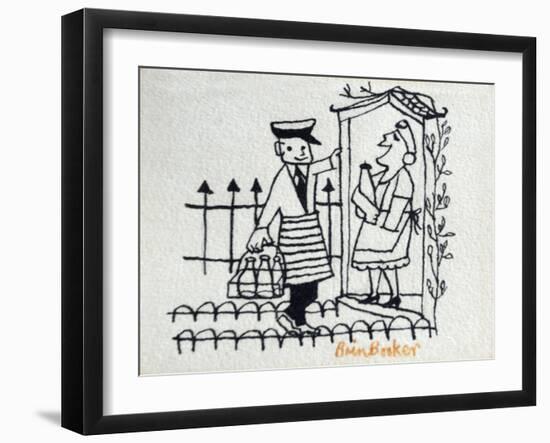 The Milkman-Brenda Brin Booker-Framed Giclee Print