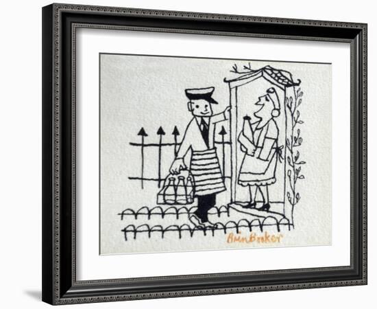 The Milkman-Brenda Brin Booker-Framed Giclee Print