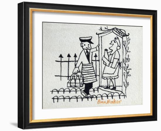 The Milkman-Brenda Brin Booker-Framed Giclee Print