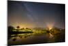 The Milky Way Above Praia Itamambuca in Ubatuba, Brazil-Alex Saberi-Mounted Photographic Print